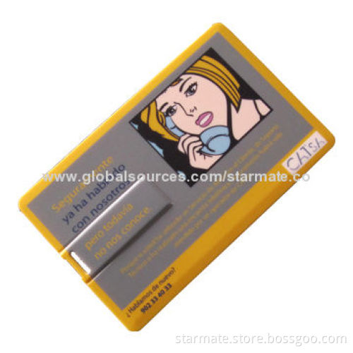 Credit Card-shaped USB in Various Colors